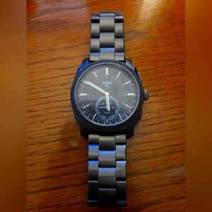 Fossil - Nate Hybrid Smartwatch 45mm Stainless Steel - Smoke (Lightly Used)